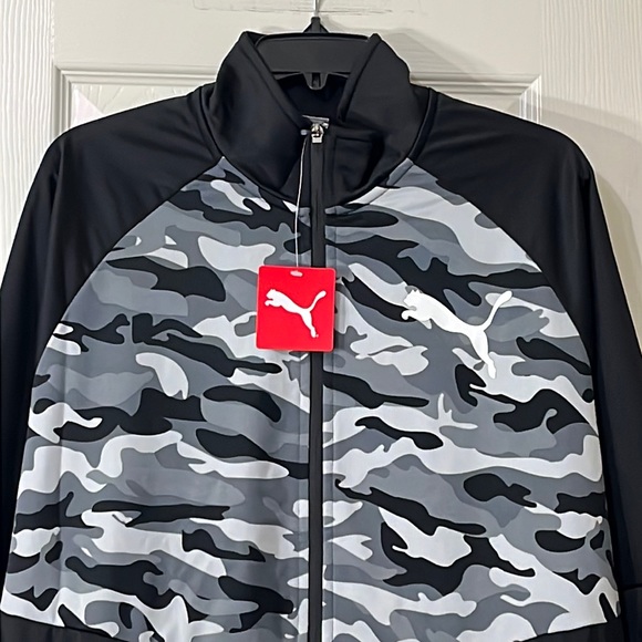 PUMA Men’s Contrast Camo Blocked Jacket - size L - Picture 3 of 12